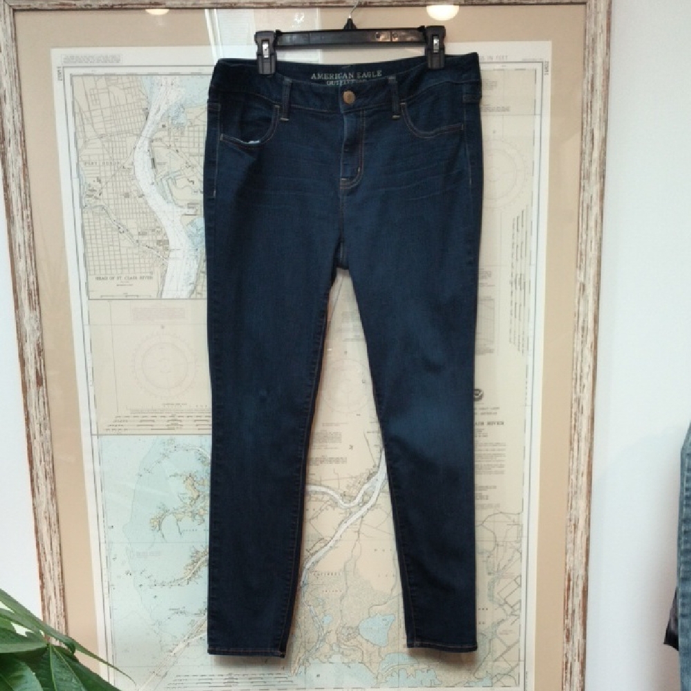 American Eagle Outfitters Women's Navy Skinny Jeans